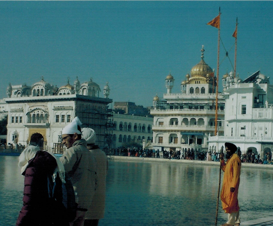 Sikh niśān at the Akāl Takhat