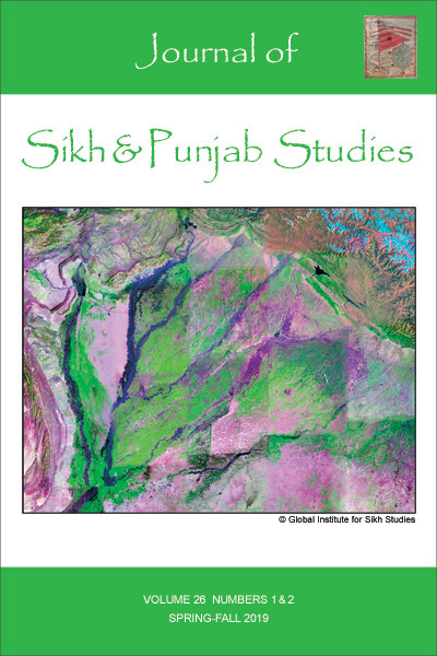 Journal of Sikh & Punjab Studies - Volume 26, Nos. 1 and 2, Spring-Fall 2019